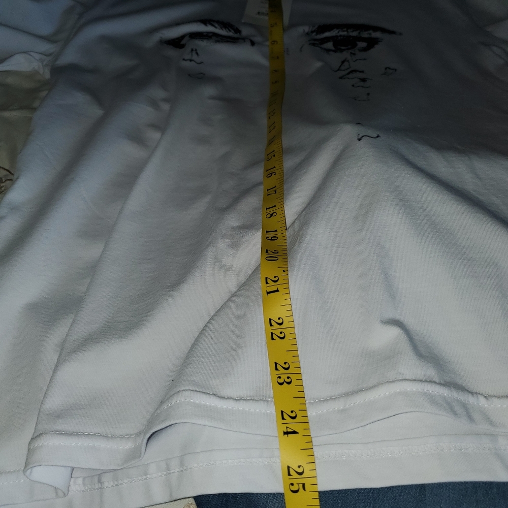 🆕️ Lanvin White mercerised cotton jersey T-shirt - Picture 7 of 8